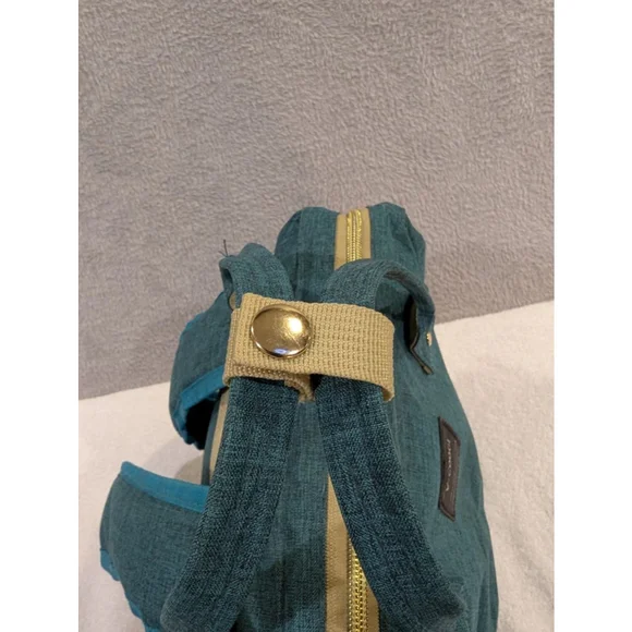 V-Coool Professional Cooler Bag Baby Bag Teal Beige Cooling Pocket Tote Backpack - Picture 6 of 15